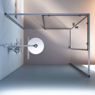 Душевой уголок AM.PM X-Joy W94G-403-12090-MТ 120х90 профиль Хром матовый стекло прозрачное